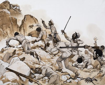 Militær træfning af Angus McBride