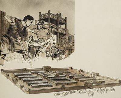 Roman Camp (gouache på papir) af Angus McBride