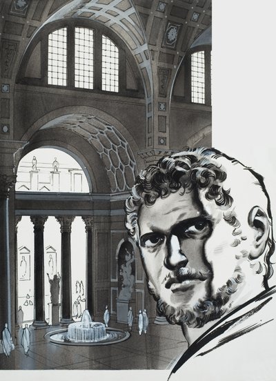 The Baths of Caracalla (gouache på papir) af Angus McBride