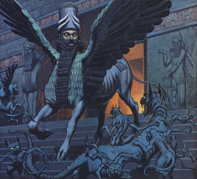Lamassu (farvelitografi) af Angus McBride