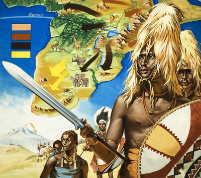 Masai-stammen i Afrika af Angus McBride