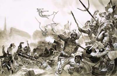 Suleimans tyrkiske hære omringer Wien i 1529 af Angus McBride
