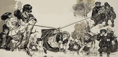 Witch Hunt (gouache på papir) af Angus McBride