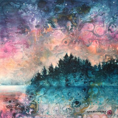 Cosmic Forest Lake af Ania Witwitzka