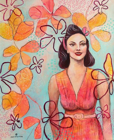 Retro Lady 5 af Ania Witwitzka