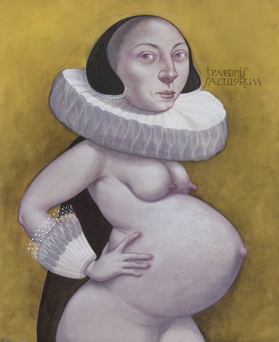 Dark Days, 2019 (akrylmaling på illustrationsplade) af Anita Kunz