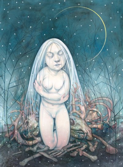 Winter, 2013 (akrylmaling på illustrationsplade) af Anita Kunz