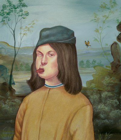 Young Boy With Attitude, 2018 (akrylmaling på illustrationsplade) af Anita Kunz