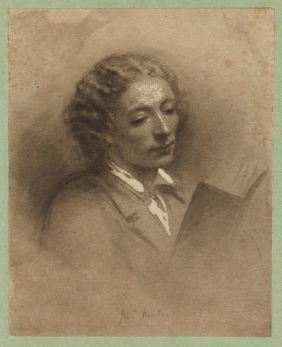 Portræt af digteren John Keats 1795-1821. af Ann Mary Newton