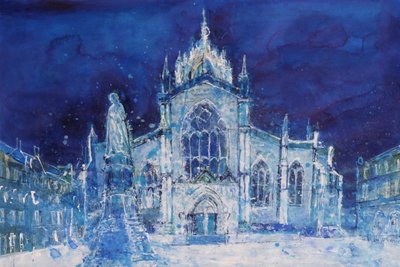 St Giles om natten af Ann Oram