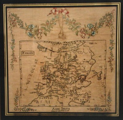 Sampler (silketråd og bomuld) af Ann Smith