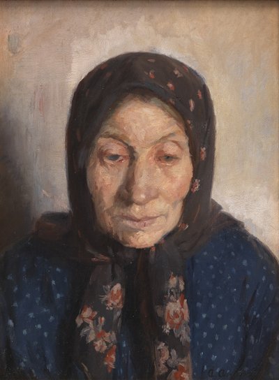 En gammel fiskerkone af Anna Ancher