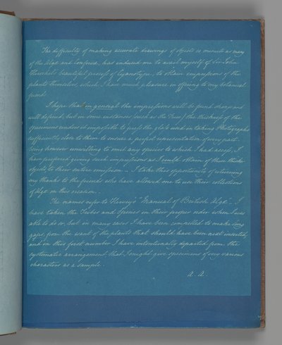 Widmungsseite 2 af Anna Atkins