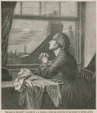 Skjortens sang - malet af A E Blunden (gravering) af Anna E. Blunden
