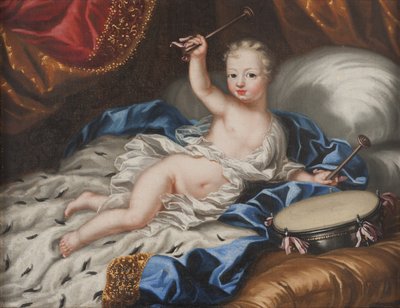 Le roi Charles XII (Carl de Suede), enfant - Portræt af kong Karl XII af Sverige (1682-1718) som barn, af Ehrenstrahl, Anna Maria (1666-1729). Olie på lærred af Anna Maria Ehrenstrahl