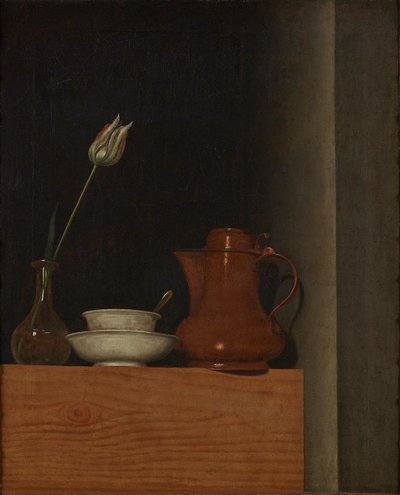 Stilleben med kande og tulipan af Anna Maria Punz