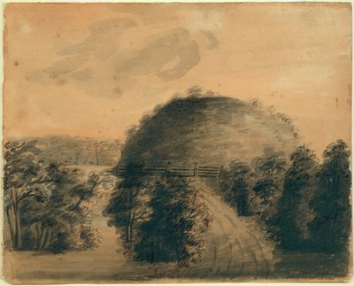 Tegning af Big Mound af Anna Maria Von Phul af Anna Maria von Phul