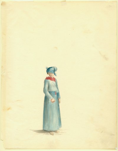 Tegning af en kreolsk kvinde af Anna Maria Von Phul af Anna Maria von Phul