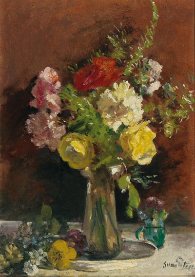 Blomsterstykke i en vase af Anna Peters