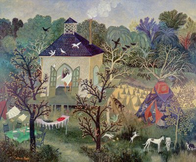 Et sted at være, 2003 (akryl) af Anna Pugh