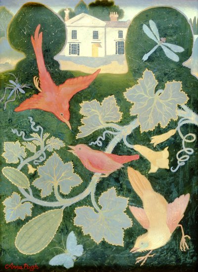 Myrernes hus Sprangwell, 2000 (akryl) af Anna Pugh