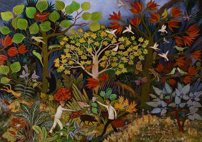 Dr. Livingstone, formoder jeg, 2020 (akryl) af Anna Pugh