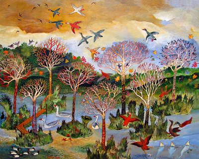 Everglade, 2013 (akryl) af Anna Pugh
