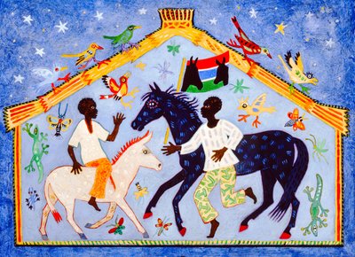 Gambia, 2004 (akryl) af Anna Pugh