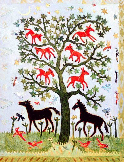 Gambia Tree, 2005 (akryl) af Anna Pugh