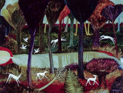 Gesso i træet, 2005 (akryl) af Anna Pugh
