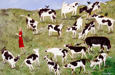 Håndopdrættet, 2008 (akryl) af Anna Pugh