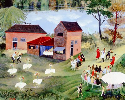 In the Mood, 2004 (akryl) af Anna Pugh