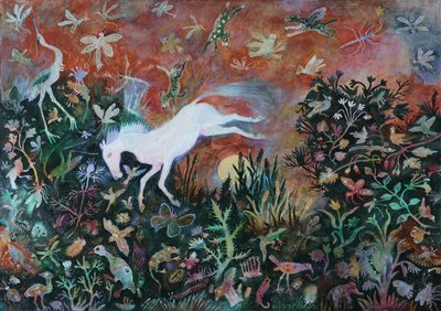Moon Jump, 2018 (akryl) af Anna Pugh