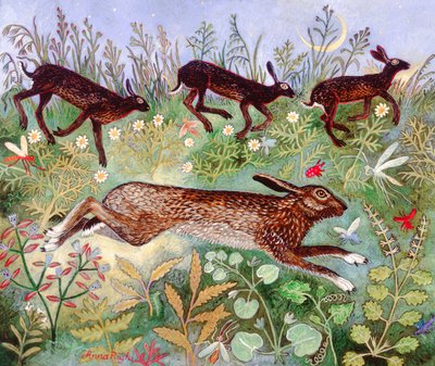 Moon Run, 2010 (akryl) af Anna Pugh