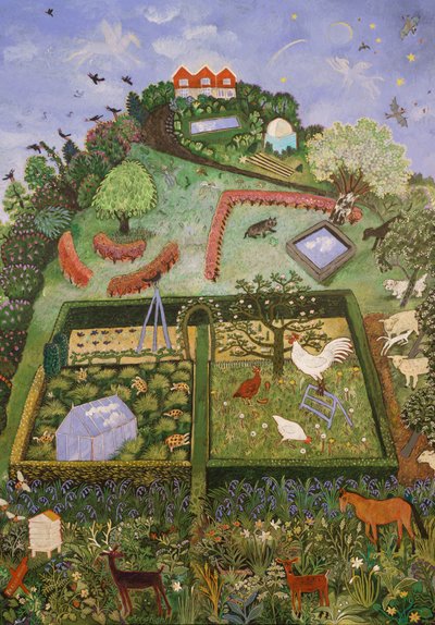 Udenfor, 2019 (akryl) af Anna Pugh