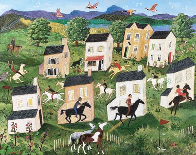 Den syvende himmel, 2013 (akryl) af Anna Pugh