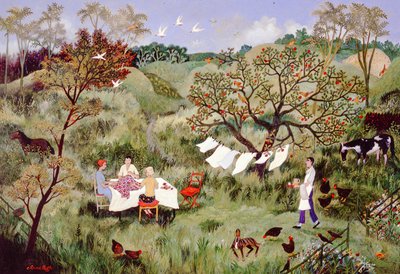 Syning, 2006 (akryl) af Anna Pugh