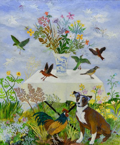 The Dear Departed, 2015 (akryl) af Anna Pugh