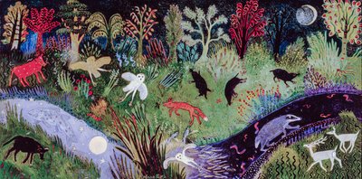 The Midnight Hour, 2002 (akryl) af Anna Pugh