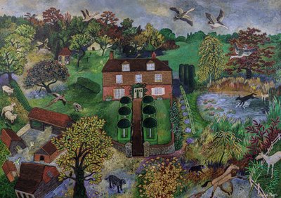 Båndene der binder, 2021 (maleri) af Anna Pugh