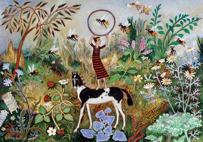 Træning af bierne, 2012 (akryl) af Anna Pugh