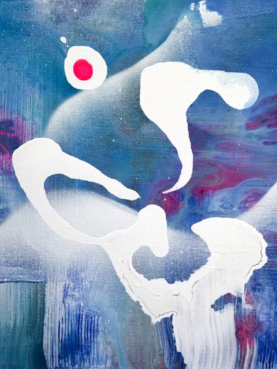 Kosmisk øje – abstraktion af Anna Viklund