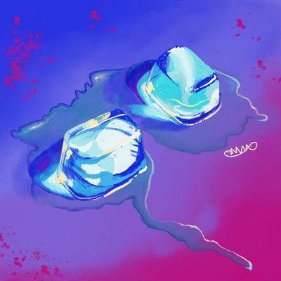 Iskold blå smeltning af Anna Viklund