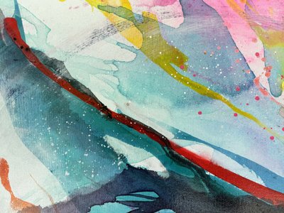 Levende, flydende farver af Anna Viklund