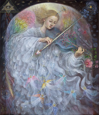 Guardian Angel, 2019 (olie på belgisk linned) af Annael Anelia Pavlova