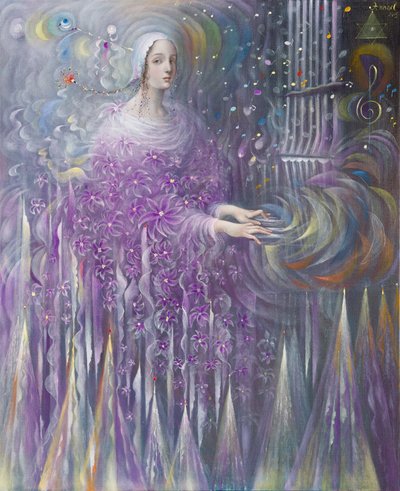 Poiesis-III: Religion, 2015 (olie på belgisk linned) af Annael Anelia Pavlova