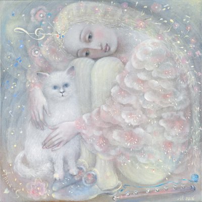 Tenderness, 2016 (olie på belgisk linned) af Annael Anelia Pavlova