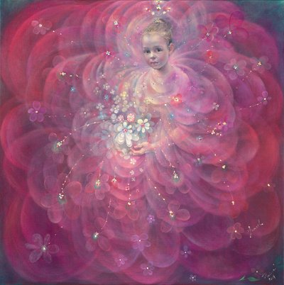 The Flower of Childhood, 2014 (olie på belgisk linned) af Annael Anelia Pavlova