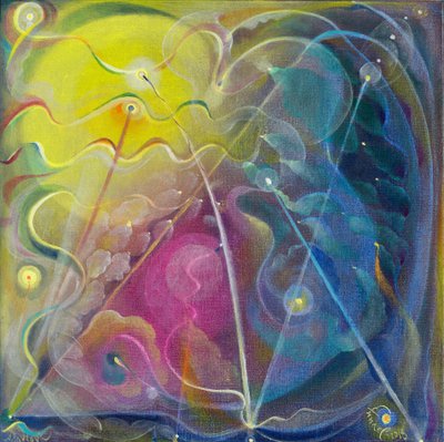 Where My Thoughts End, 2018 (olie på belgisk linned) af Annael Anelia Pavlova