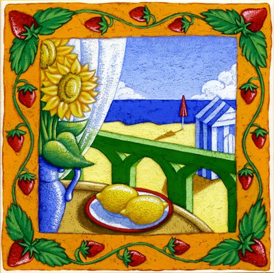 Fire årstider, sommer, 2015 (gouache) af Annalisa Morrocco